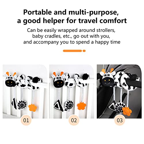 Carrinho de Brinquedo Atividade - Cadeirinha de Carrinho Brinquedos Vaca | Acessórios para assento d