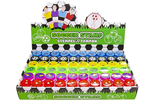 12 Bunte Fußball Stempel EM WM Mitgebsel Kindergeburtstag Büro Schule Giveaway Tombola