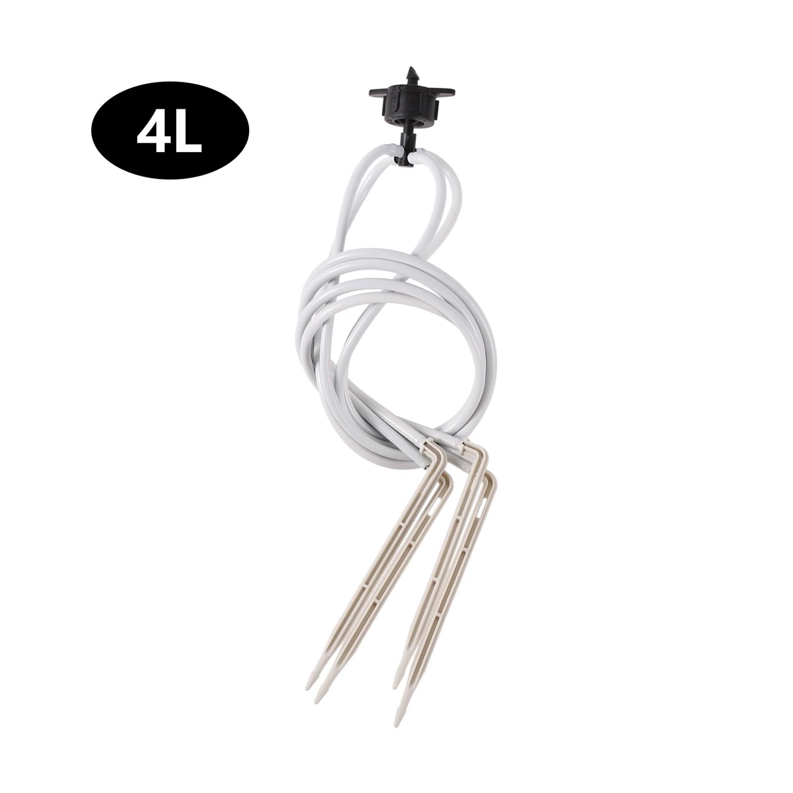 Tropfer-Set, 2-Wege-4-Wege-Automatik-Wurzelbewässerungs-Emitter, 2/4 l, 8 l, Dauerfluss-Tropfer, Gewächshaustopf, Bonsai-Pflanzenbewässerung(4L-4way)