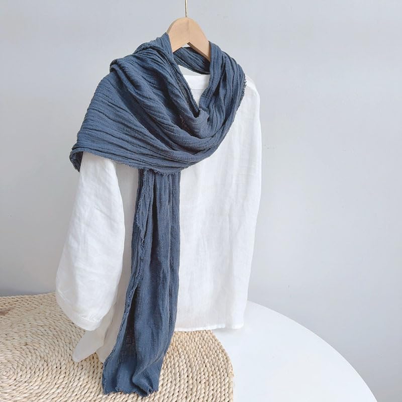 Jeelow Cotton Or Linen Scarf Lightweight Light Shawl Wrap For Men & Women2