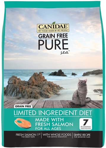 Canidae 3317 Grain Free Pure Sea Cat Dry Formula With Fresh Salmon, 10 Lbs