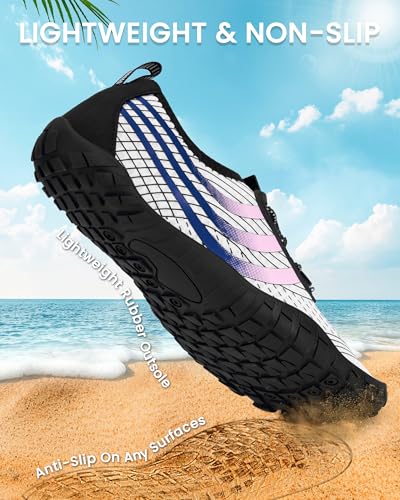 Image of Water Shoes for Women Men Quick-Dry Barefoot Shoes Breathable Aqua Socks for Swim Beach River Pool Lake Hiking Surfing Kayaking