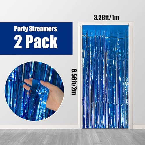 GQCOG Birthday Decorations 111 Pcs Set,Happy Birthday Banner- Number Balloons 1-100,2 Pack Balloon Pump Hand Held, 50 Pack 12 Inch Latex Balloons,2 Pack Foil Fringe Curtains, balloon garland kit by GQCOG - Used condition - Image 5