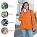 HOTGIFT Womens Tunic Tops Long Sleeve Shirts Fall Winter Casual Crewneck Sweaters Front Twist For Leggings White Medium