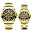 Diamond Scale | Black | Couple Watches