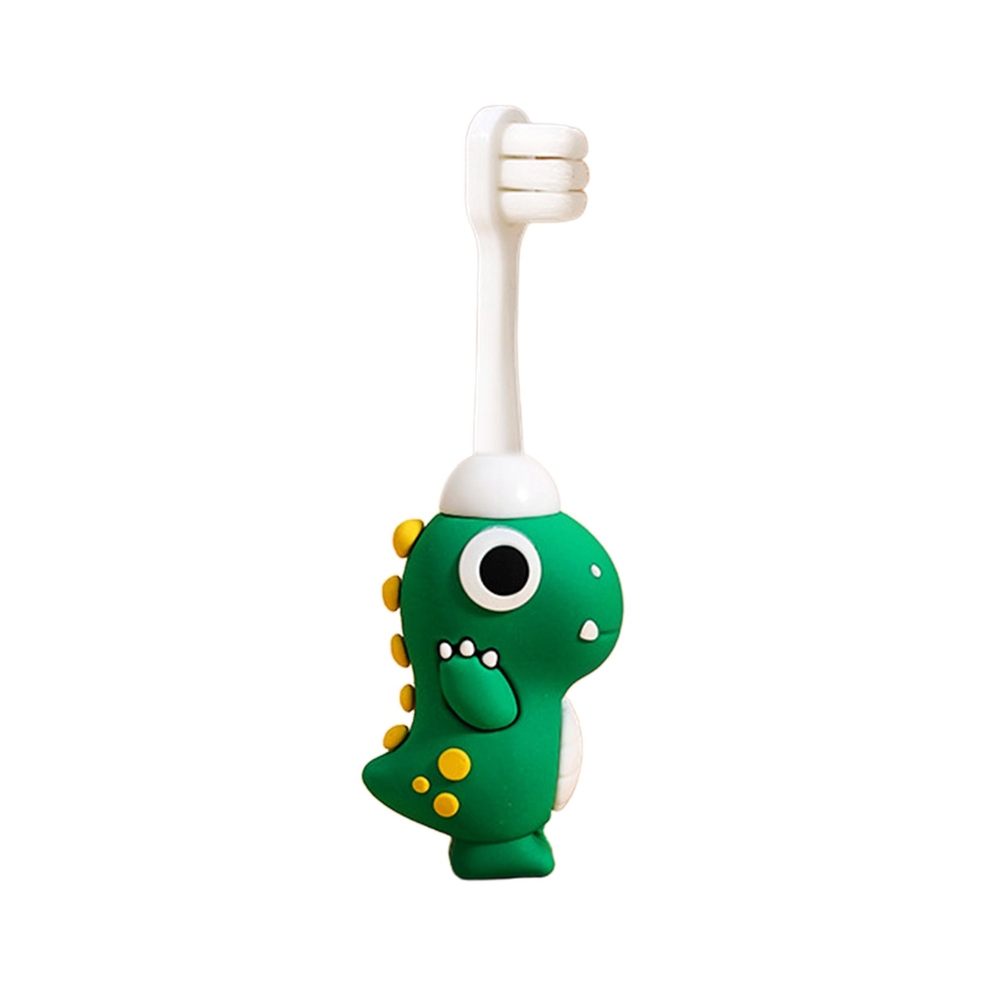 FunBlast Kids Toothbrush – Cute Dino Design Soft Tooth Brush, Extra Microfiber Soft Bristles Toothbrush for 3-6 Years old Children, Manual Toothbrush for Kids (Green)-image-16