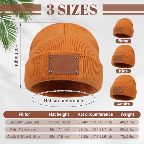 NIBESSER Unisex Erwachsenen Mütze Beanie Bedrucken Lassen, Wintermütze Hat zum Personalisieren Mit Name oder Wunschtext, selbst gestalten