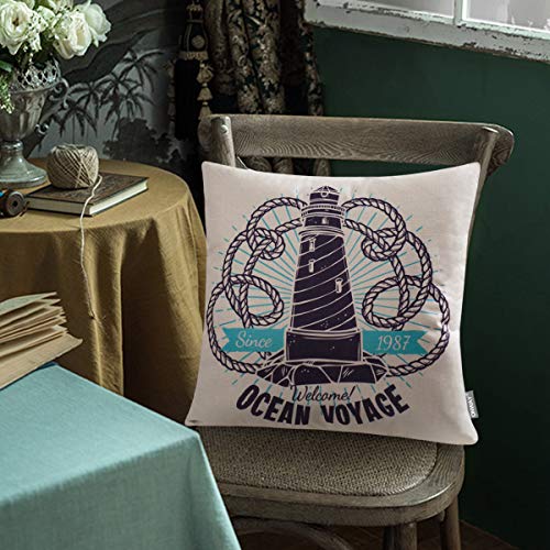 ONWAY Ocean Park Cotton Linen Theme Decorative Pillow Cover - Image 5