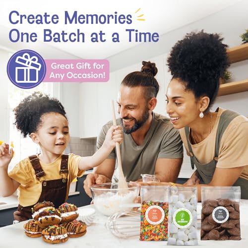 Image of Baketivity x Duff Goldman S'mores Sandwich Cookies Kit Kids Baking Set Cooking Kits for Kids with Premeasured Ingredients, Decorating Supplies, STEM Activities - Baking Sets for Girls, Boys Ages 6-12