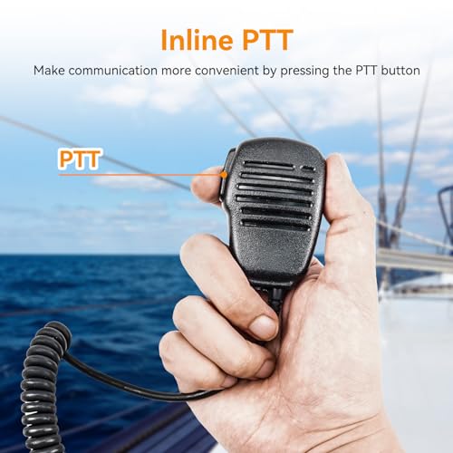Image of Retevis RM01 1-pin 3.5mm Shoulder Speaker Mic, Compatible with RM01, RT55 and RA26 VHF Marine Radio, 3.5mm Audio Jack(1 Pack)