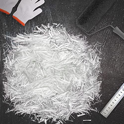 Fiberglass for Concrete, 3/4" Length,2.5 Lb, AR-Glass Chopped Strand Fiberglass for Concrete Cement Mortar Reinforcement