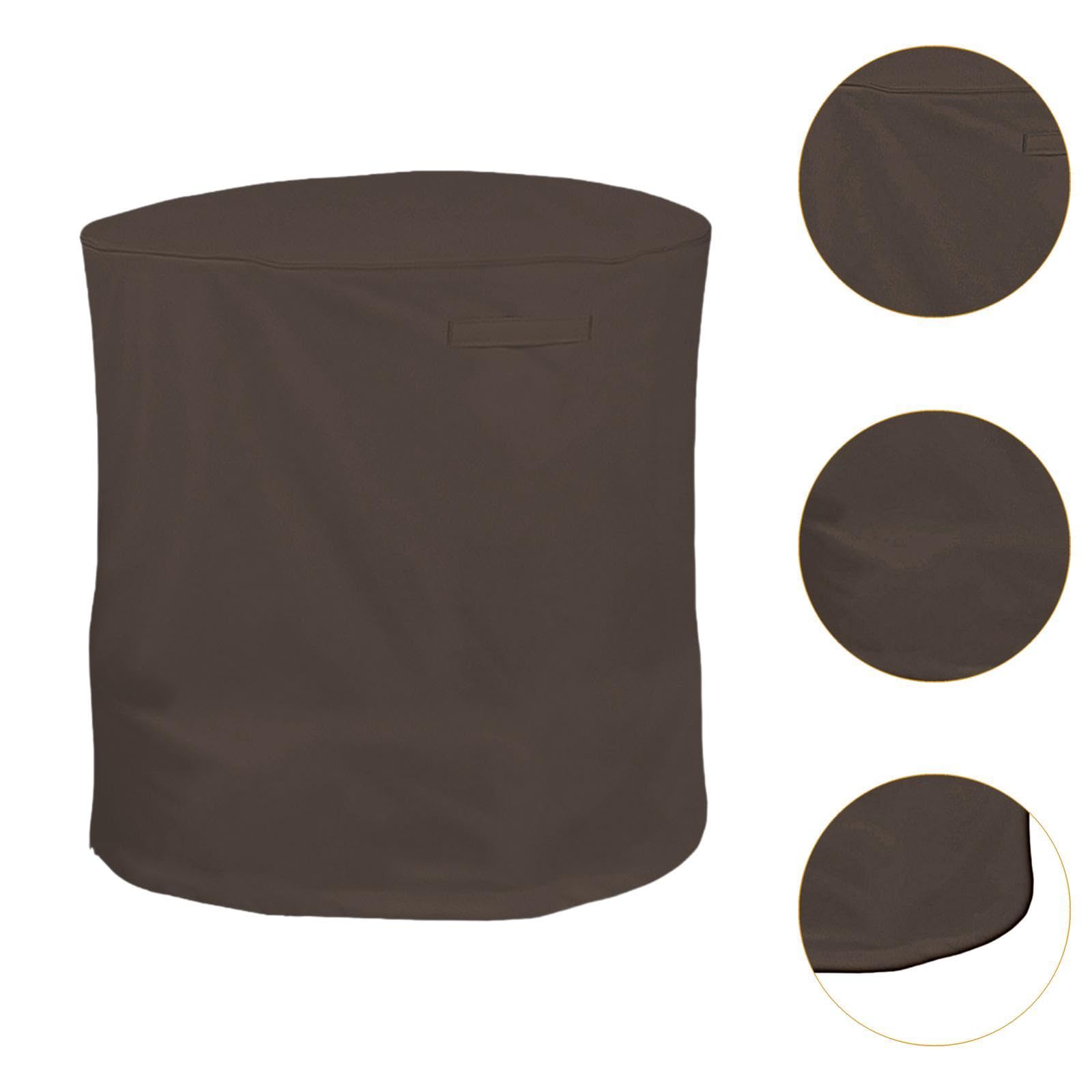 Trituradora de Madera Trituradora Trituradora Cubierta Exterior Portátil Césped Exterior Impermeable Café, Café