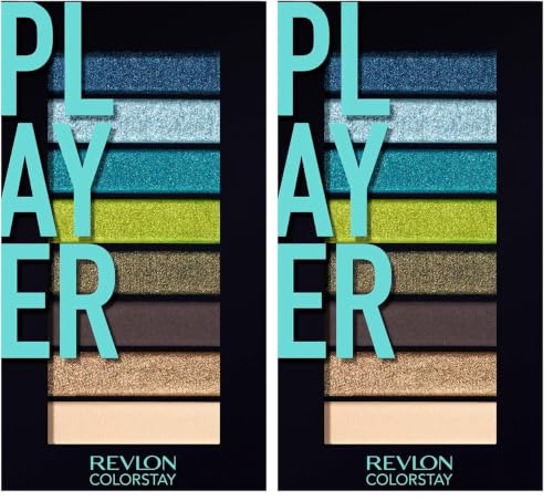 Image of Revlon Colorstay Look Book Eyeshadow Palette, Player-910, 3 g (Pack of 2)