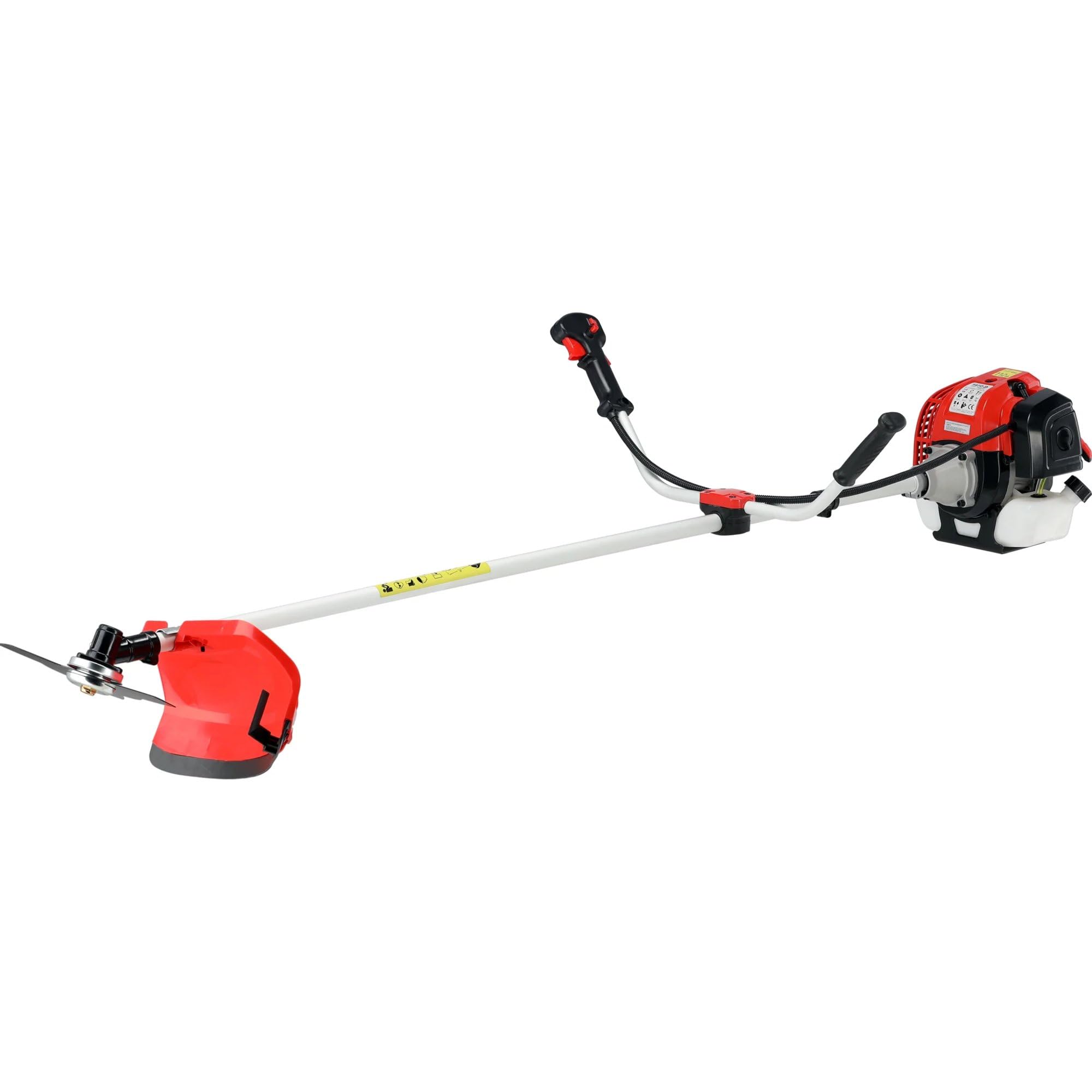 Desbrozadora de gasolina con amplio equipamiento, motor de 2 tiempos de 52 cm³, 1,45 kW de potencia, herramienta de corte resistente para jardín y cuidado de zonas verdes