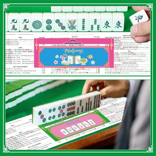 Mahjong Line Finder Card Reader, 4 Pzs Herramienta para Mahjong miniatura 5