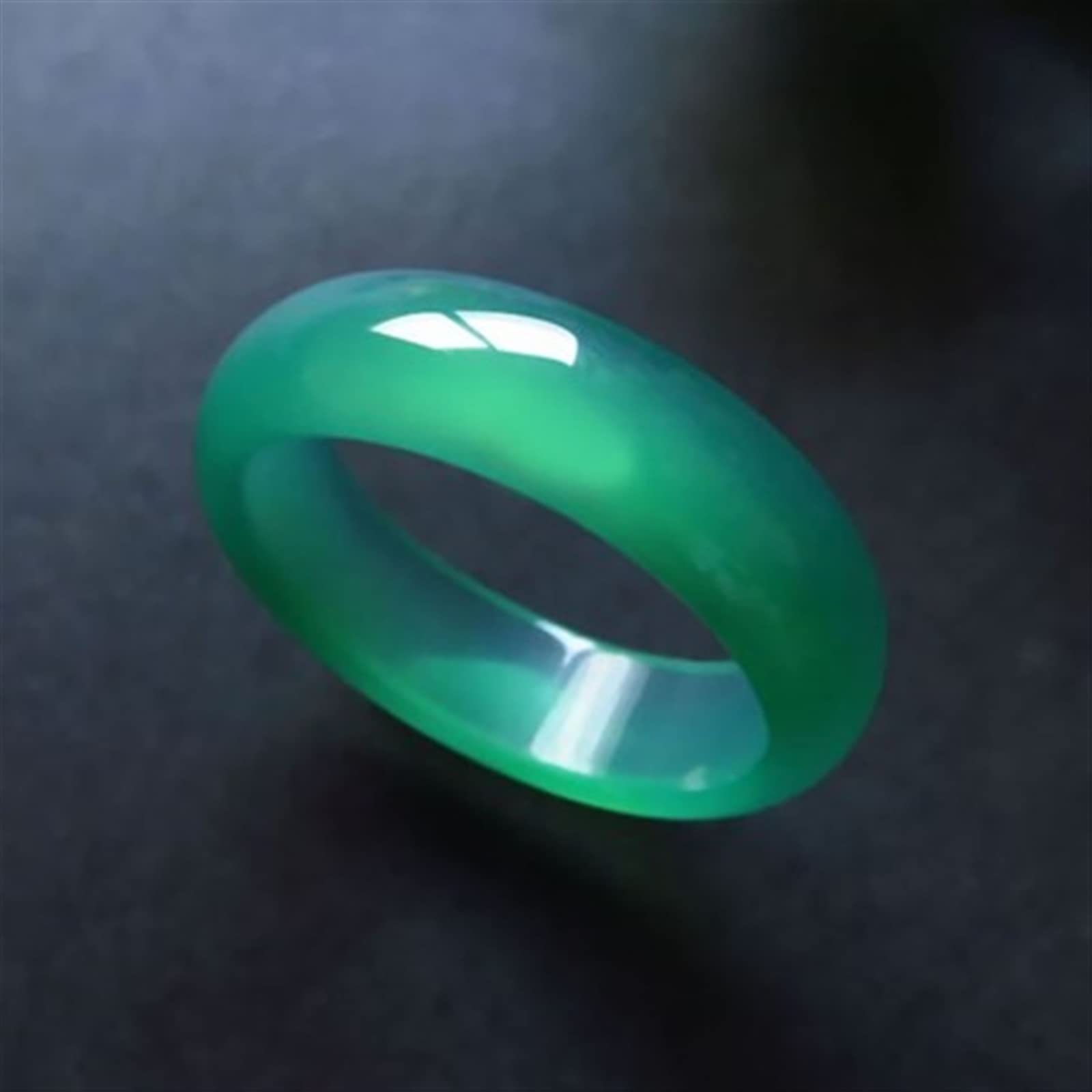 Natural Green Jade Ring Chalcedony rote Ringe Schwanz Schmuckliebhaber Männer Frauen Jade Schmuckgrün Amethyst Ring Rubin Ring (Ringgröße: 9,5)