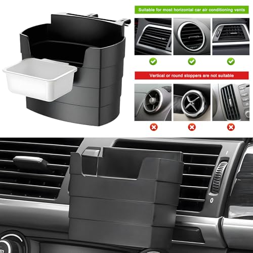 Porta Papas Fritas para Auto con Soporte de Salsa Negro miniatura 4