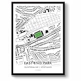 East End Park, Dunfermline, Escocia. Casa del Kilmarnock FC desde 1885, capacidad 11.480.