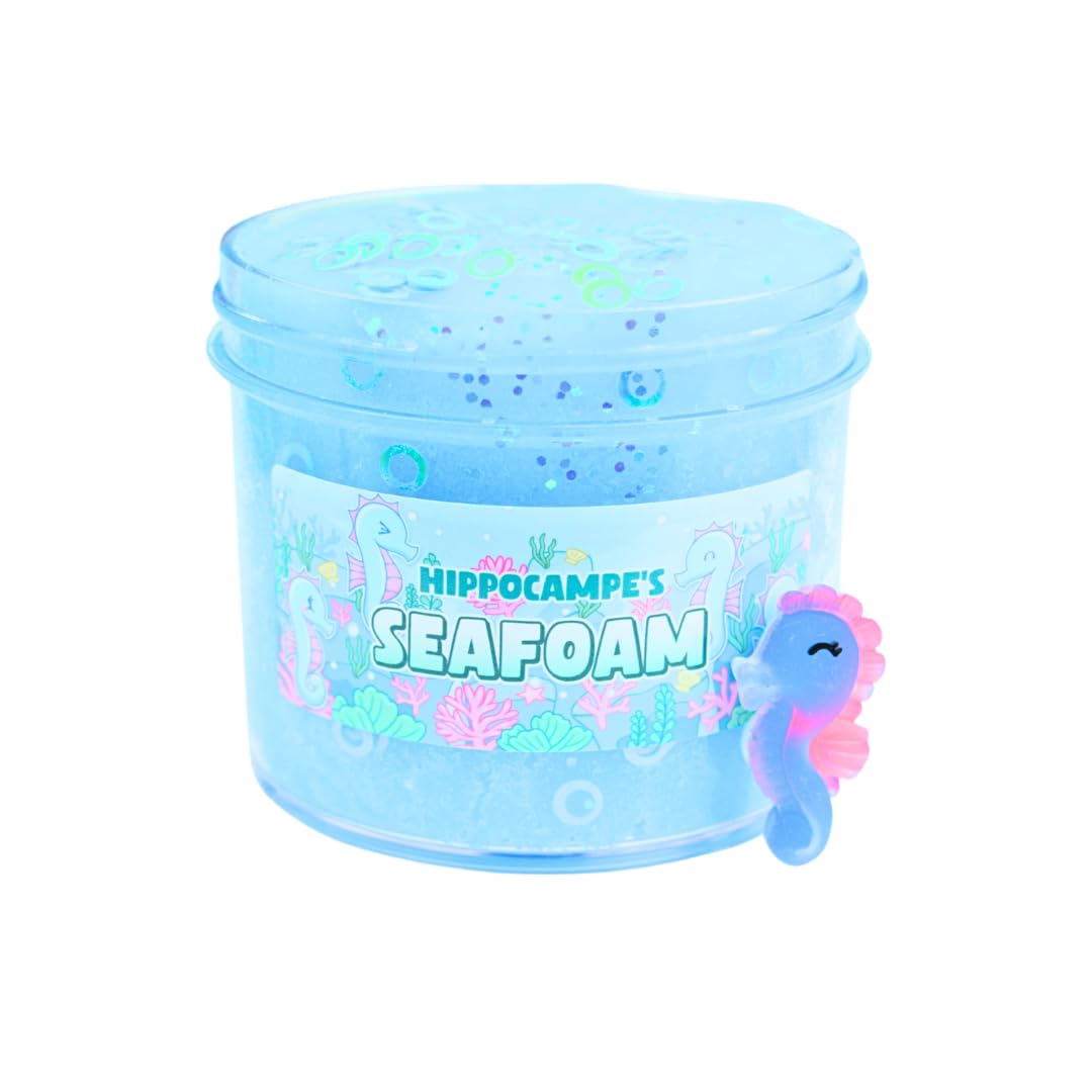 Seafoam Slime (SCENTED) | Handmade Slime | Hippocampe Slimes (4OZ)