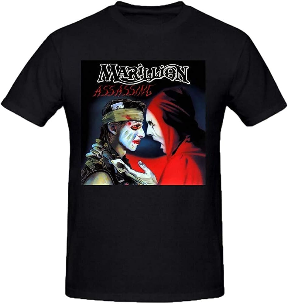 Marillion Assassing Funny Soft O Tee Shirts for Mens(3X-Large)