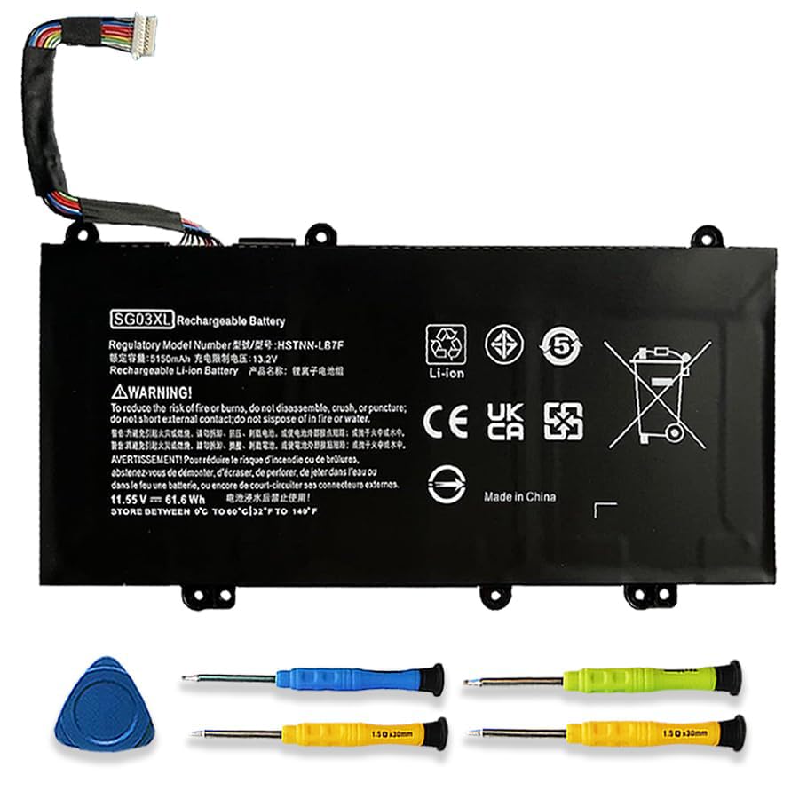 Image of 61.6Wh SG03XL Laptop Battery Replacement for HP Envy M7 17T-U100 Series