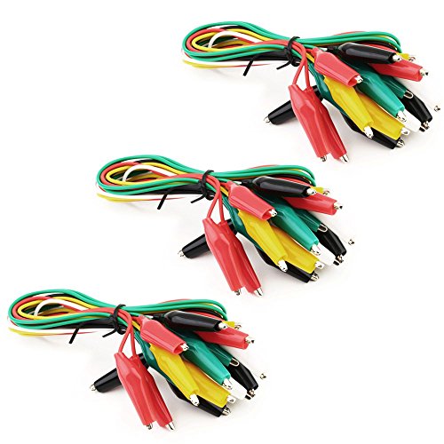 TOTOT 30 PCS Set 19 Inches Test Lead Set Alligator Clips