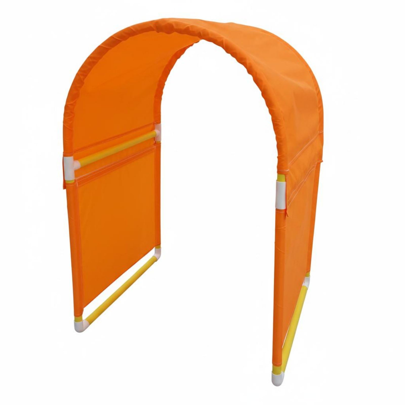 Kinder Kriechtunnel Spieltunnel Krabbeltunnel Kriechrohr aus Oxfordgewebe mit PVC Rohrgestänge Sauber Vernäht Und Tragbar für Bewegung Und für, Orange