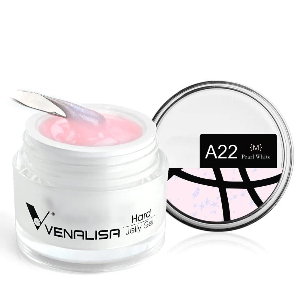 VENALISA Pearl White Color Builder Gel for Nails Extension-30ml Hard Jelly Gel Strengthen Nail Extension French Nail DIY design (A22)-image-32