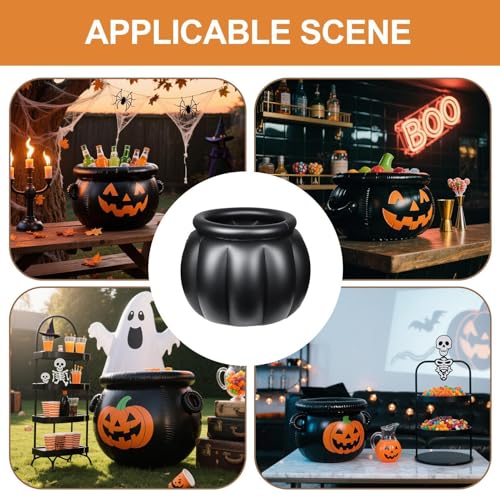 Enfriador de bebidas de Halloween estilo caldero inflable para decorar tu jardín o terraza 5