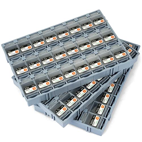 Guanruixin 0805 SMD Resistor Assortment Kit,Resistor Pack of 7200 Pieces 72 Values(Each Value 100 Pc