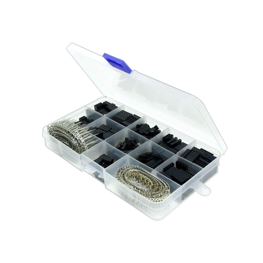 Connecteur 2,54 mm en kit de 620 pièces avec boîtier et broches mâles femelles