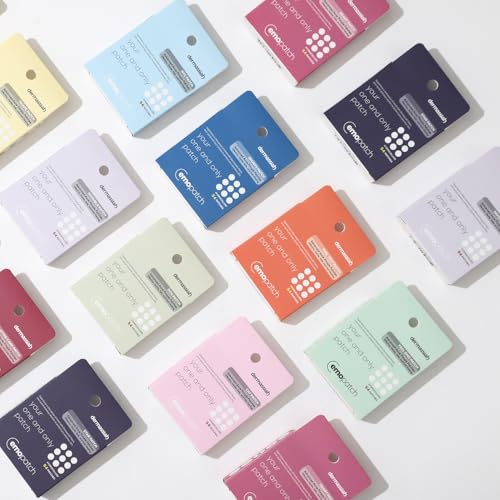 EMO PATCH Adesivos de espinhas para acne para rosto, 54 unidades, com capa espelhada para uso diurno