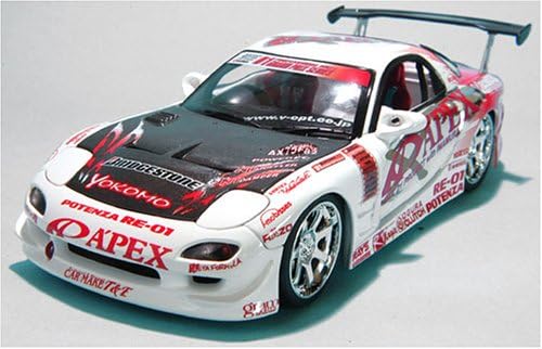 HOTWORKS Mazda RX-7 APEX 2004 White 1/24 Scale Diecast Model
