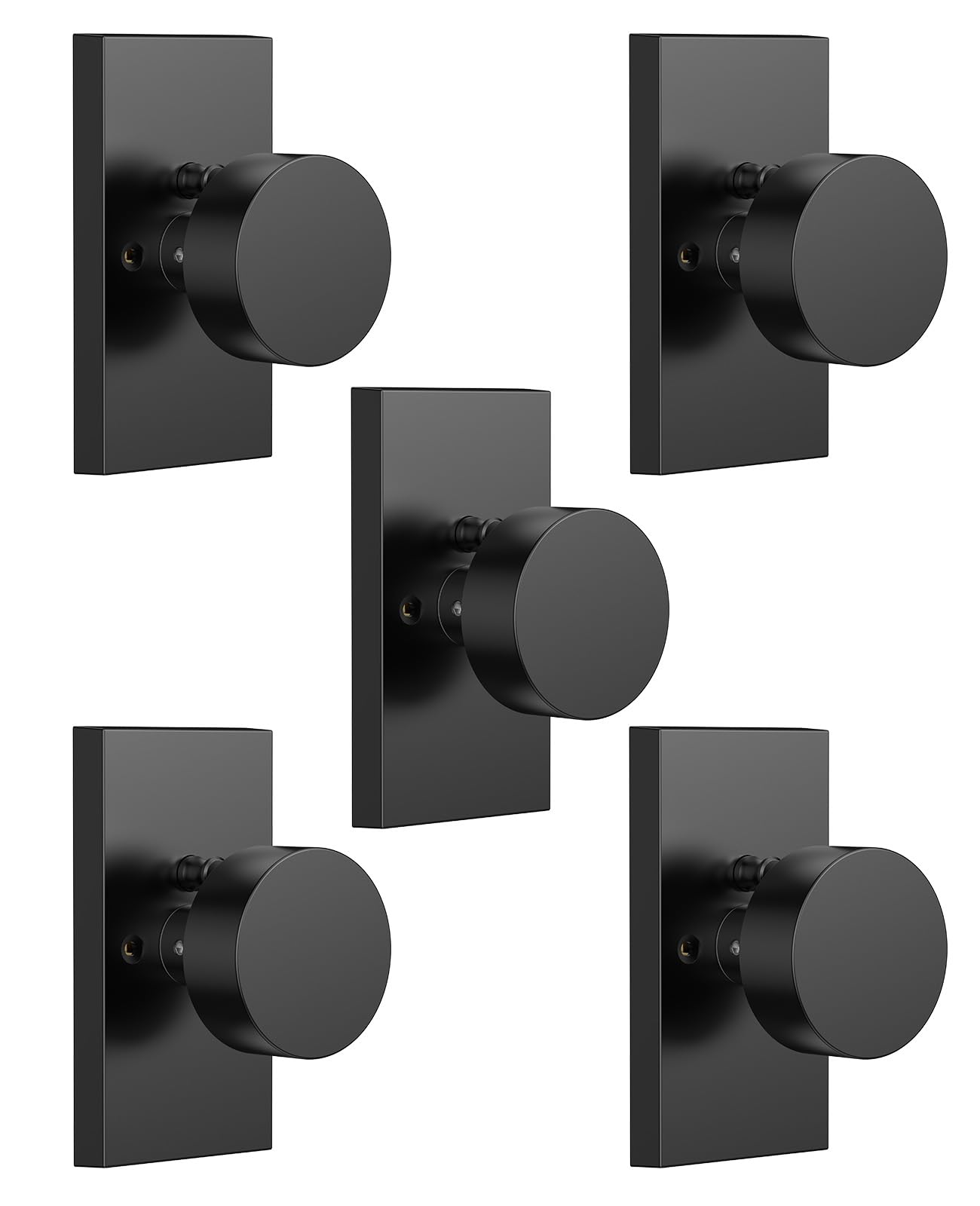 Satin Chrome Privacy Door Knobs - Lock & Release -16