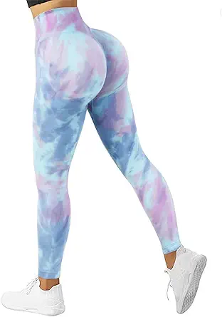 SUUKSESS Women Scrunch Butt Lifting Seamless Leggings Booty High Waisted Workout Yoga Pants
