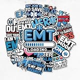 16 PCS EMS Stickers, EMT Sticker, Emergency Medical Service Decals, Emergency Medical Technician Graphic for Paramedic, Water Bottle, Laptop, Phone Case
