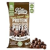 Better Than Good Savory Keto Chocolate Protein Puffs – Gluten-Free, Low Calorie, High Protein, Low Carb, Paleo, Sugar-Free Healthy Organic Snacks for Kids & Diabetics | No Artificial Flavors (12-Pack)