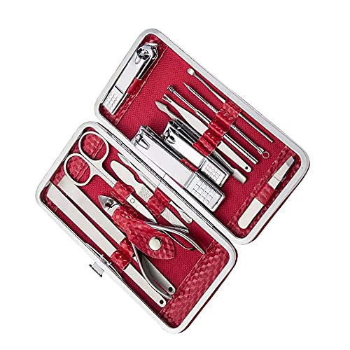 Maniküre Sets Maniküre Pediküre Werkzeuge für Damen/Herren - 15 Stück Edelstahl Nagelknipser Scheren Set Professionelles…