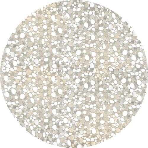 Autotech Park Película precortada para ventana, diseño de guijarros, autoestática, 18 pulgadas de diámetro