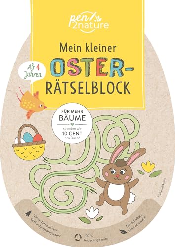 Mein kleiner Oster-Rätselblock für Kinder ab 4 Jahren: In niedlicher...