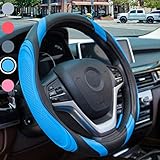 ☀ 【VOLLSTÄNDIGER SCHUTZ】 - Schützt die universal lenkradbezug ihres autos vor kratzern und verschleiß, die lenkradbezug ist resistent gegen starke kälte und hitze und kann zu jeder jahreszeit verwendet werden