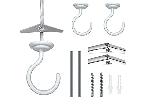 2 Sets Swag Ceiling Hooks: The Ultimate Fixture Suspension Solution