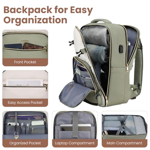 Image of YAMTION Luggage Sets 6 Piece,Hardside 20In Suitcase with Spinner Wheels,TSA Lock,Carry On Suitcase Travel Essentials for Personal Items,Green
