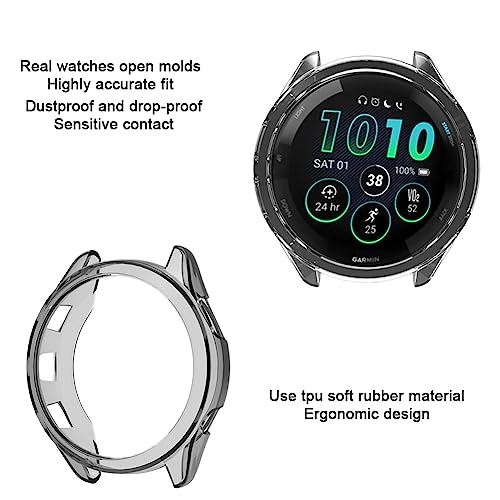 Protection d'écran Garmin Forerunner 265S coque sport noir transparent - 2