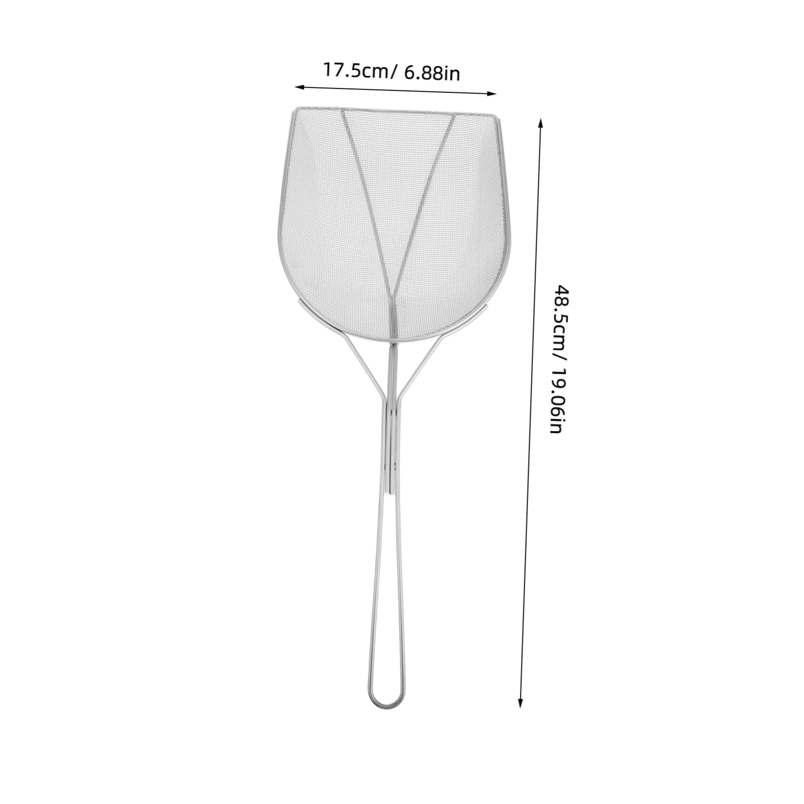 Abaodam Stainless Steel Outdoor Camping Oil Skimmer Fine Mesh Strainer Spoon for Cooking Lightweight and Durable Kitchen Utensil for Frying and Easy Storage