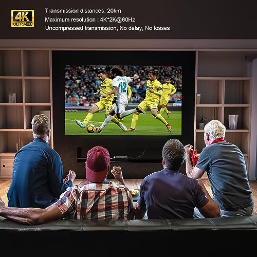 Image of Mini 4K@60Hz HD DVI Fiber Video Extender DVI to Fiber Converter Optical Transceiver Up to 20km Data Rate up to 10.2Gbps Over Single-Mode with 3.5mm External Stereo Audio