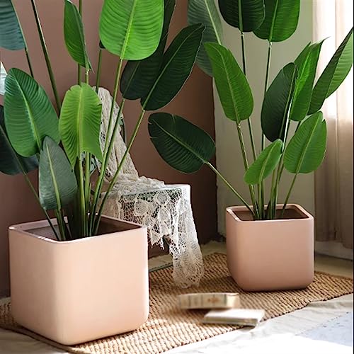 Faux béton marron : le pot de fleurs léger qui ne raye pas le sol - 6