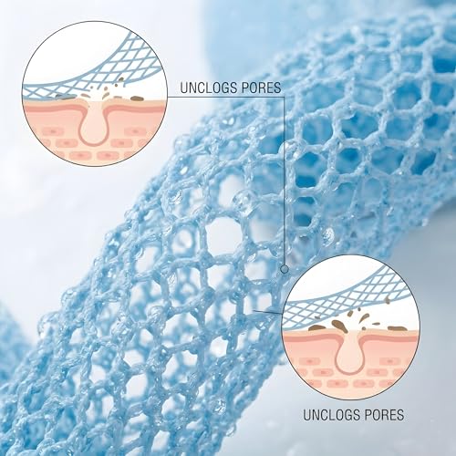 DOCKOMO African Net Sponge - 40-Inch Long Exfoliating Body Scrubber for Shower - Fast-Dryi - image 4