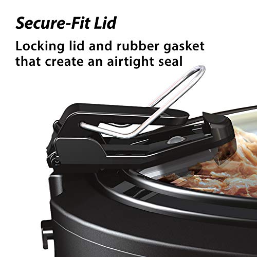 Crockpot Thermoshield Easy Carry Handles |6 Quart Manual Slow Cooker, Black #TOP3