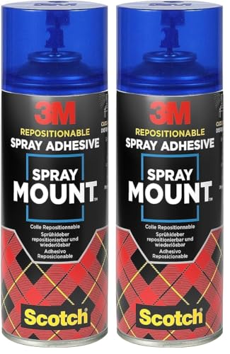 3M 7043 Spray Mount Colle aérosol pour montage successif 400 ml (Lot de 2)